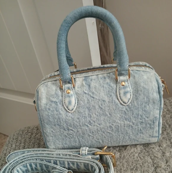 Coach Loved Denim Mini Satchel Authentic Mint Condition - Picture 3 of 4